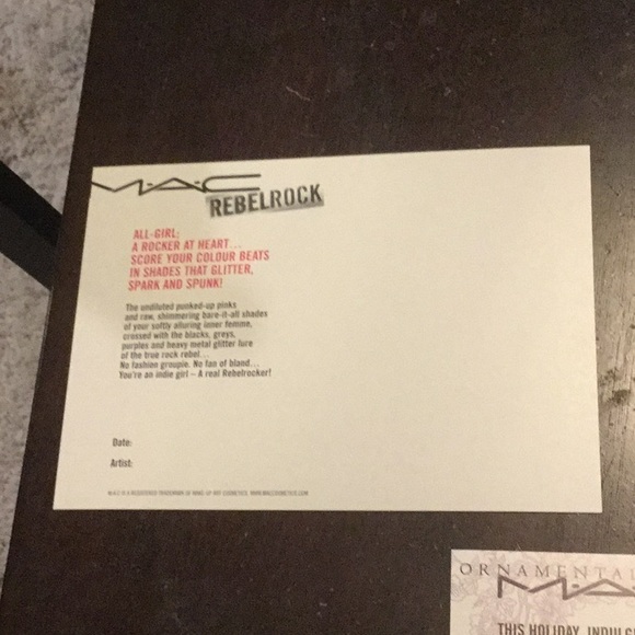 Vintage MAC Cosmetics line postcards Rebelrock ads - Picture 5 of 7